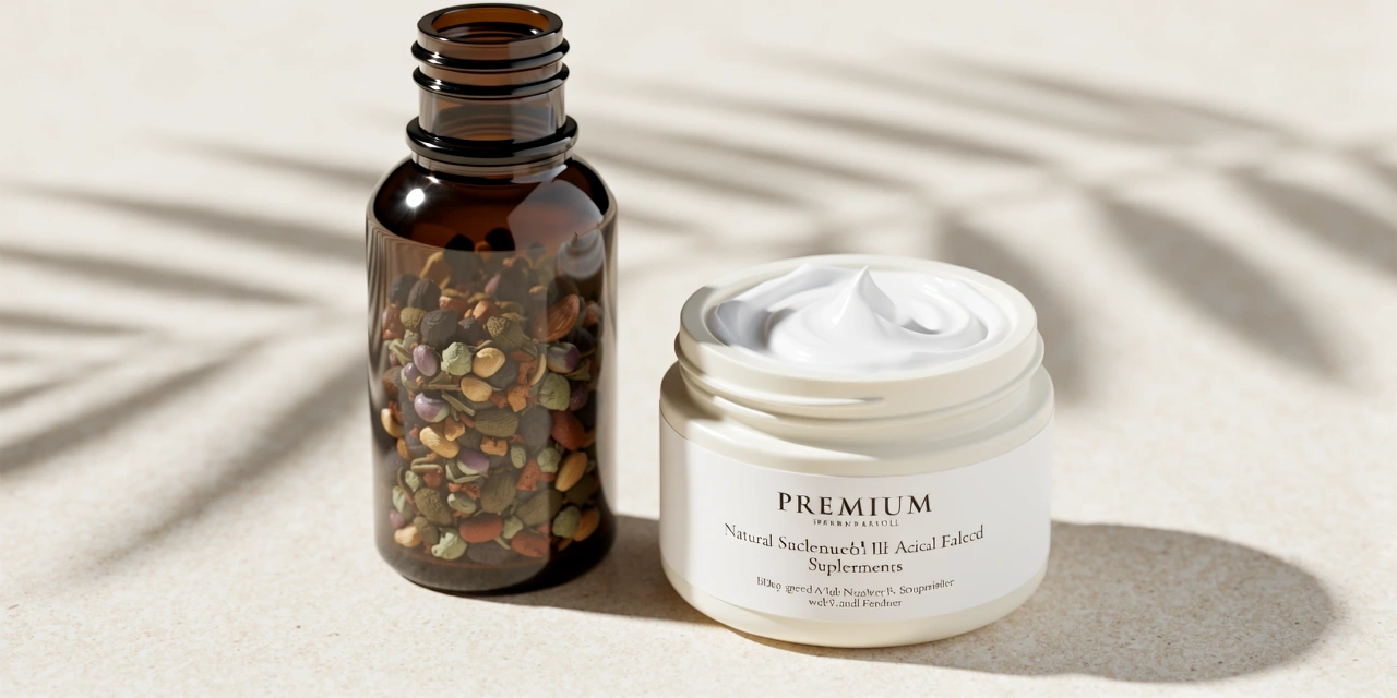 Natural supplements and skincare collection
