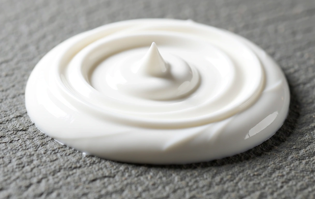 Premium face cream texture